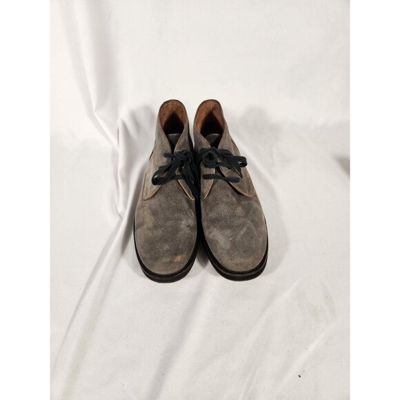 John Varvatos Freeman Lace Up Gray Suede Ankle Boots Size 9.5 main image 4